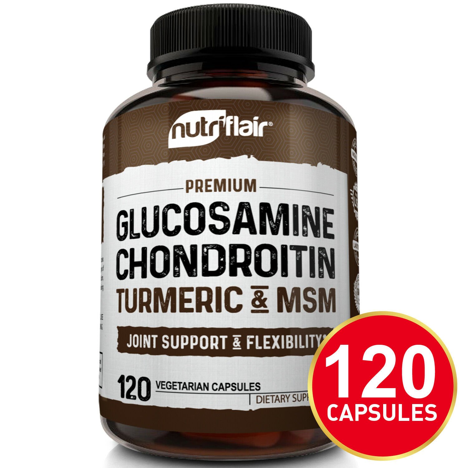 1 Glucosamine Chondroitin Turmeric &  MSM 120 CAPSULES ...