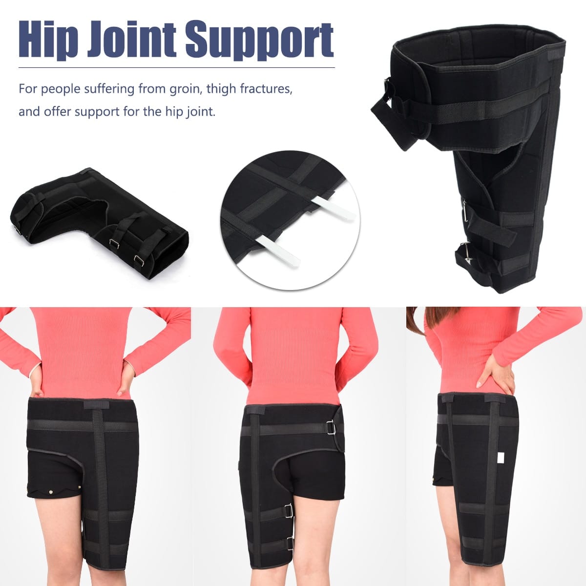 1pcs Hip Joint Support Waist Support Brace Thigh &  Groin Sacrum ...