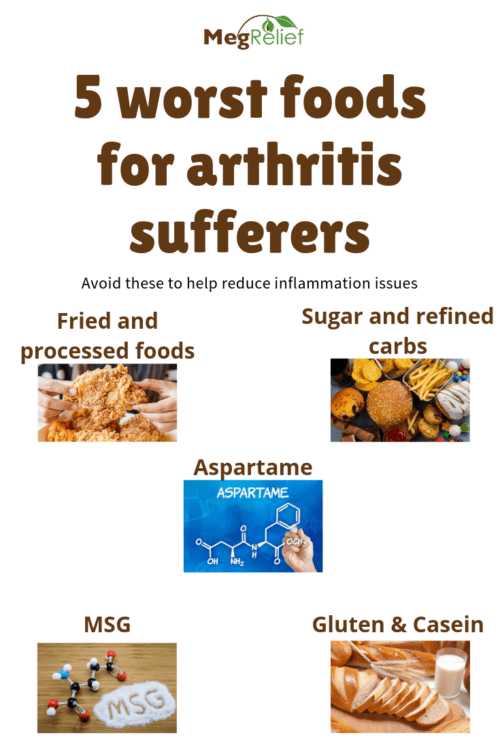 5 worse foods for arthritis pain suffers to eat! Avoid these now!