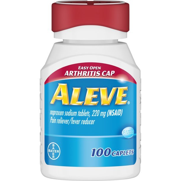 Aleve Caplets with Easy Open Arthritis Cap, 220 mg, 100 Count