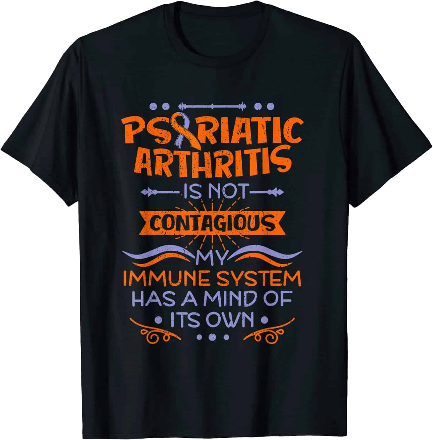 Amazon.com: PSA Psoriatic Arthritis Contagious Warrior Awareness T ...