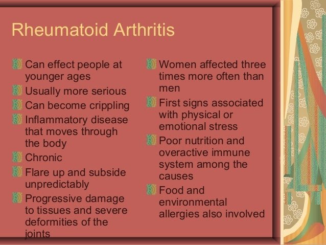 Arthritis and joint inflammation