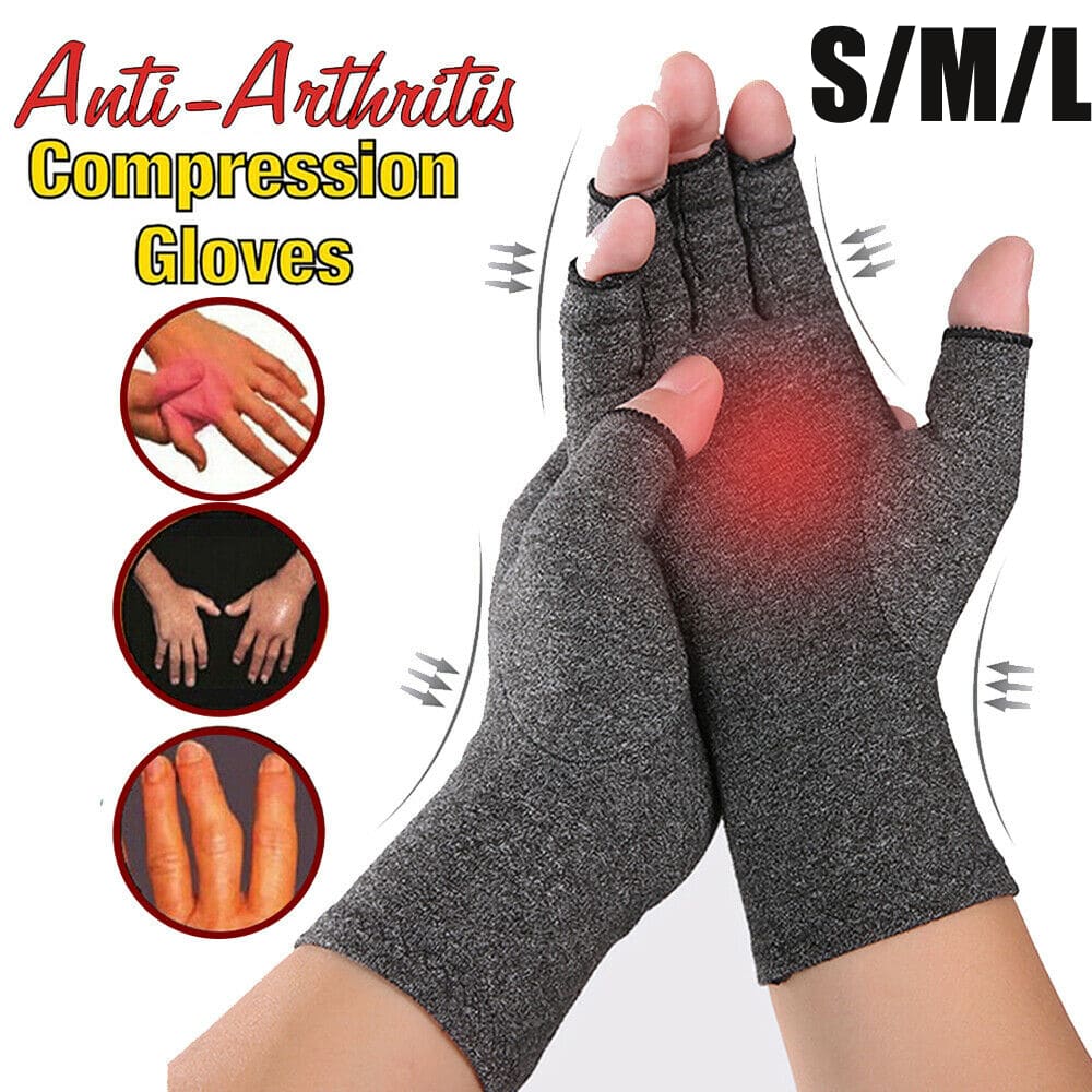 Arthritis Gloves Compression Joint Finger Pain Relief Hand Wrist ...
