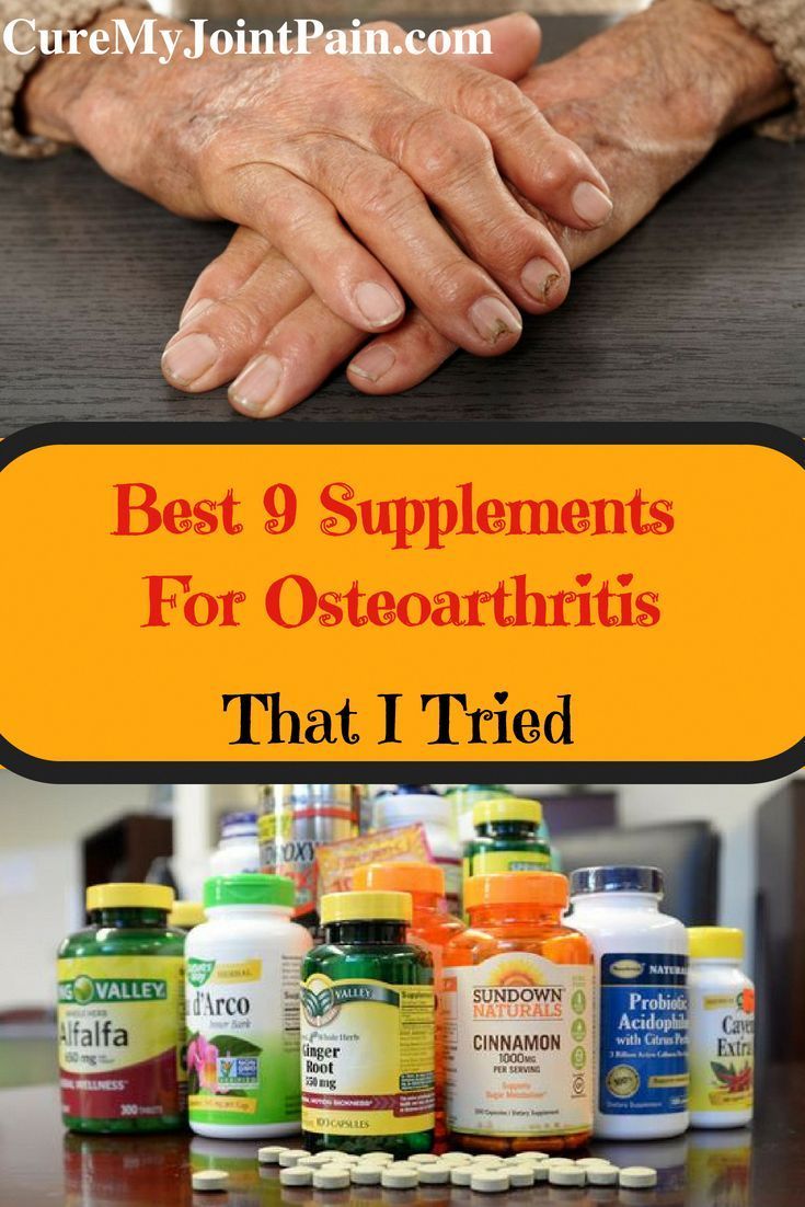Best 9 Supplements For Osteoarthritis #osteoarthritis # ...