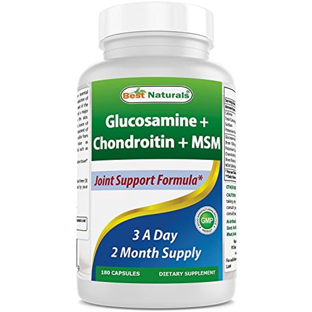 Best Naturals Glucosamine Chondroitin MSM Joint Pain ...