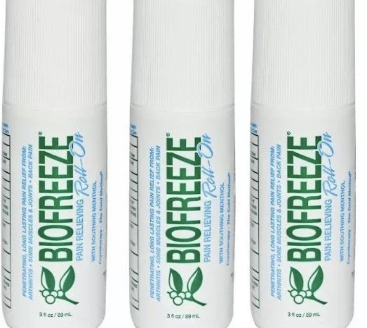 BIOFREEZE 3 OZ Roll On PAIN RELIEVING GENUINE PROFESSIONAL ...
