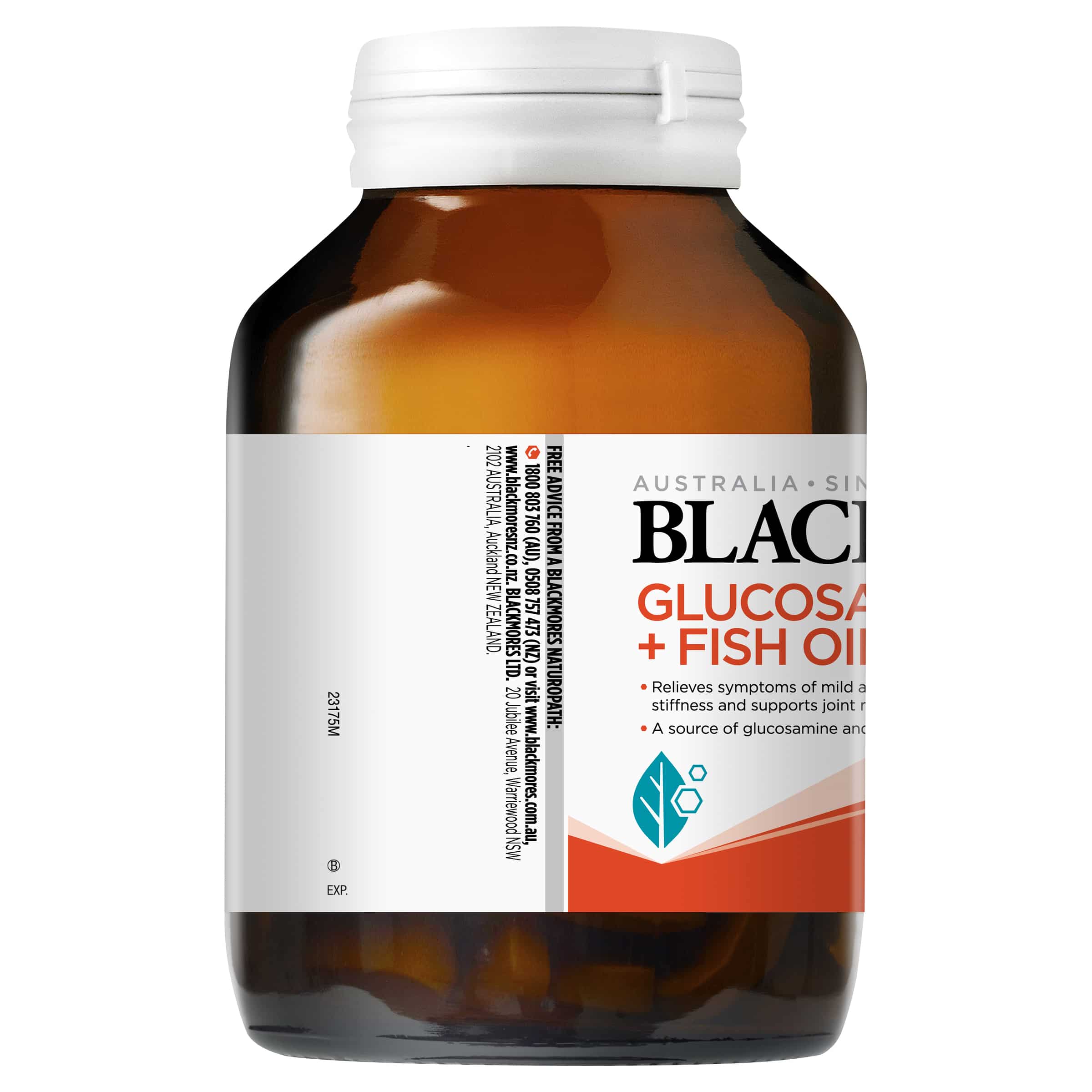 Blackmores Glucosamine + Fish Oil Capsules 90 Combined Arthritis Pain ...