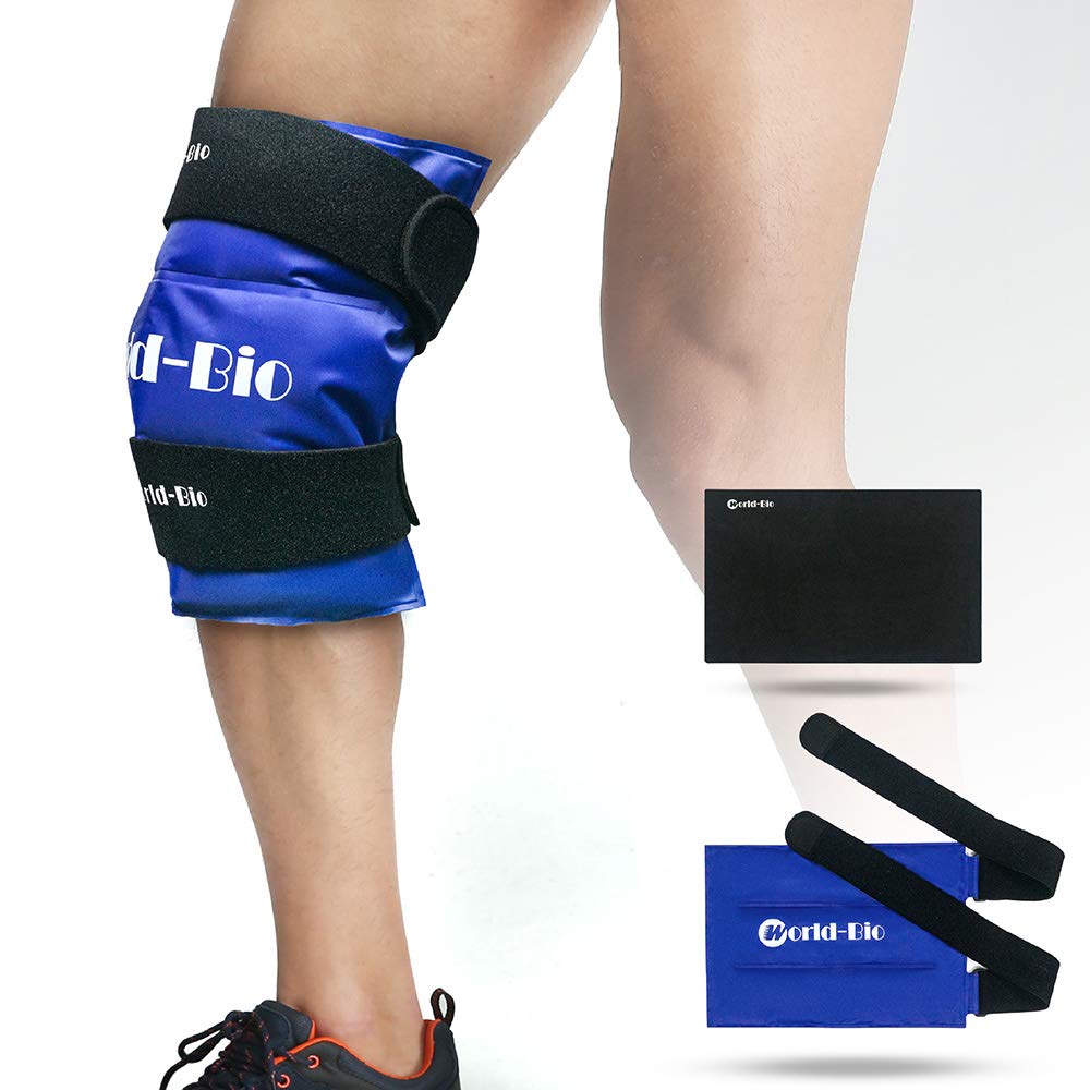 Buy Large Knee Ice Pack for Injuries Reusable Gel Cold Pack Wrap for ...