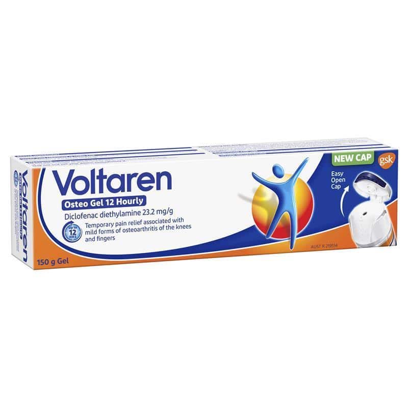Buy Voltaren Osteo Gel Osteoarthritis 12 Hour Pain Relief 150 g Online ...