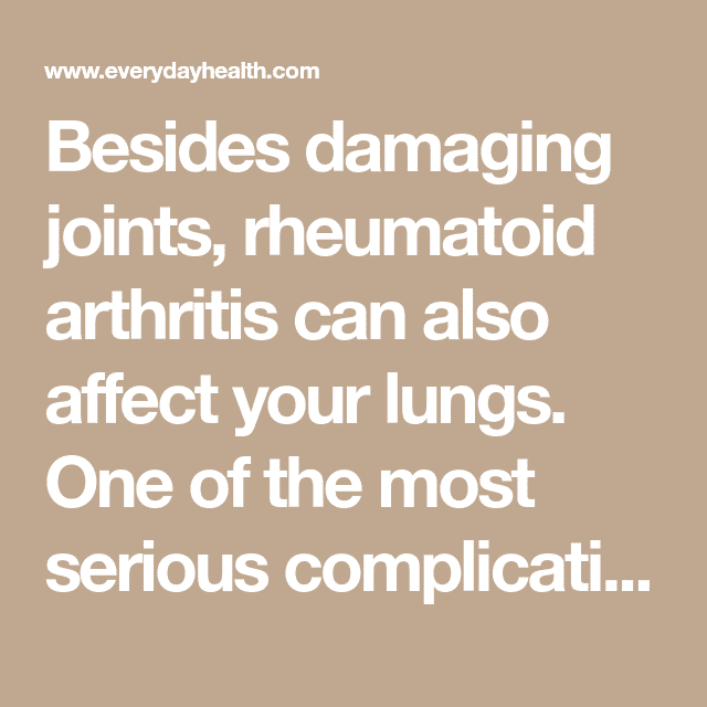 Can Arthritis Affect Your Lungs