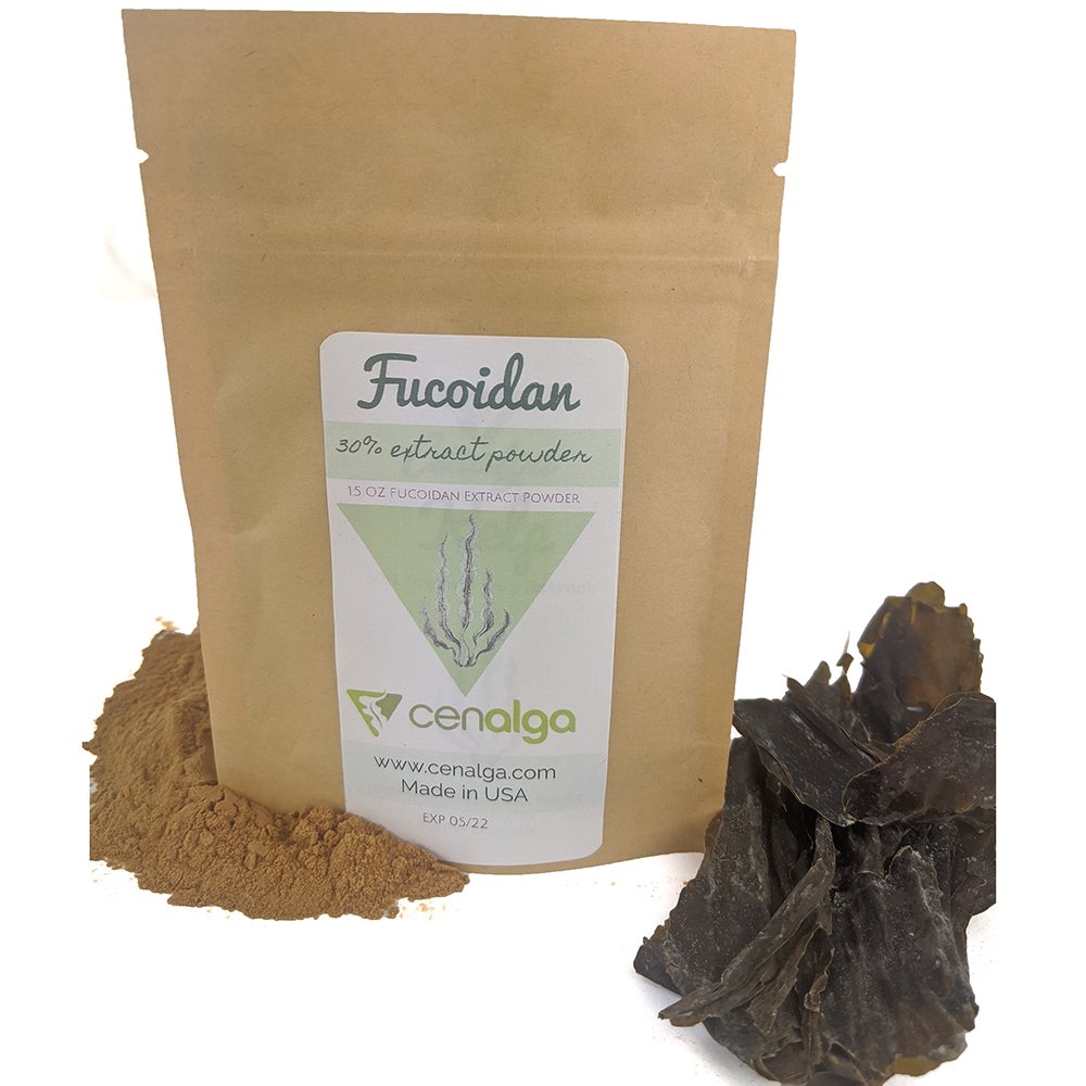 CENALGA Organic Fucoidan Brown Seaweed Extract Powder