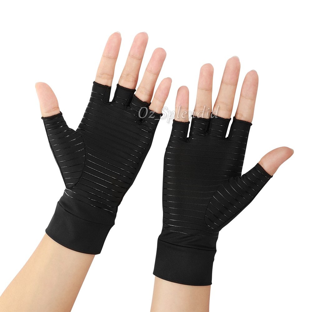 Compression Copper Arthritis Gloves Hand Wrist Support ...