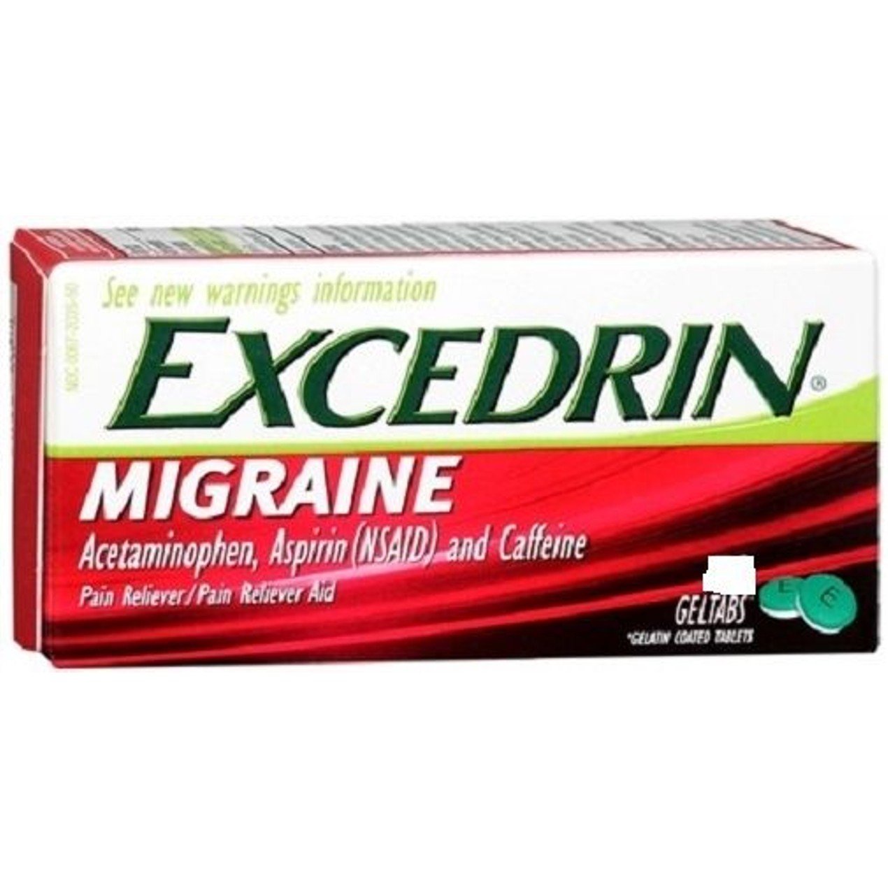 Excedrin Migraine Pain Reliever Gel Tabs 80 Count Bottle ...