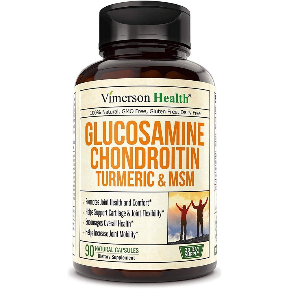 Glucosamine Chondroitin Turmeric Msm Joint Pain Relief Supplement 90 Ct ...