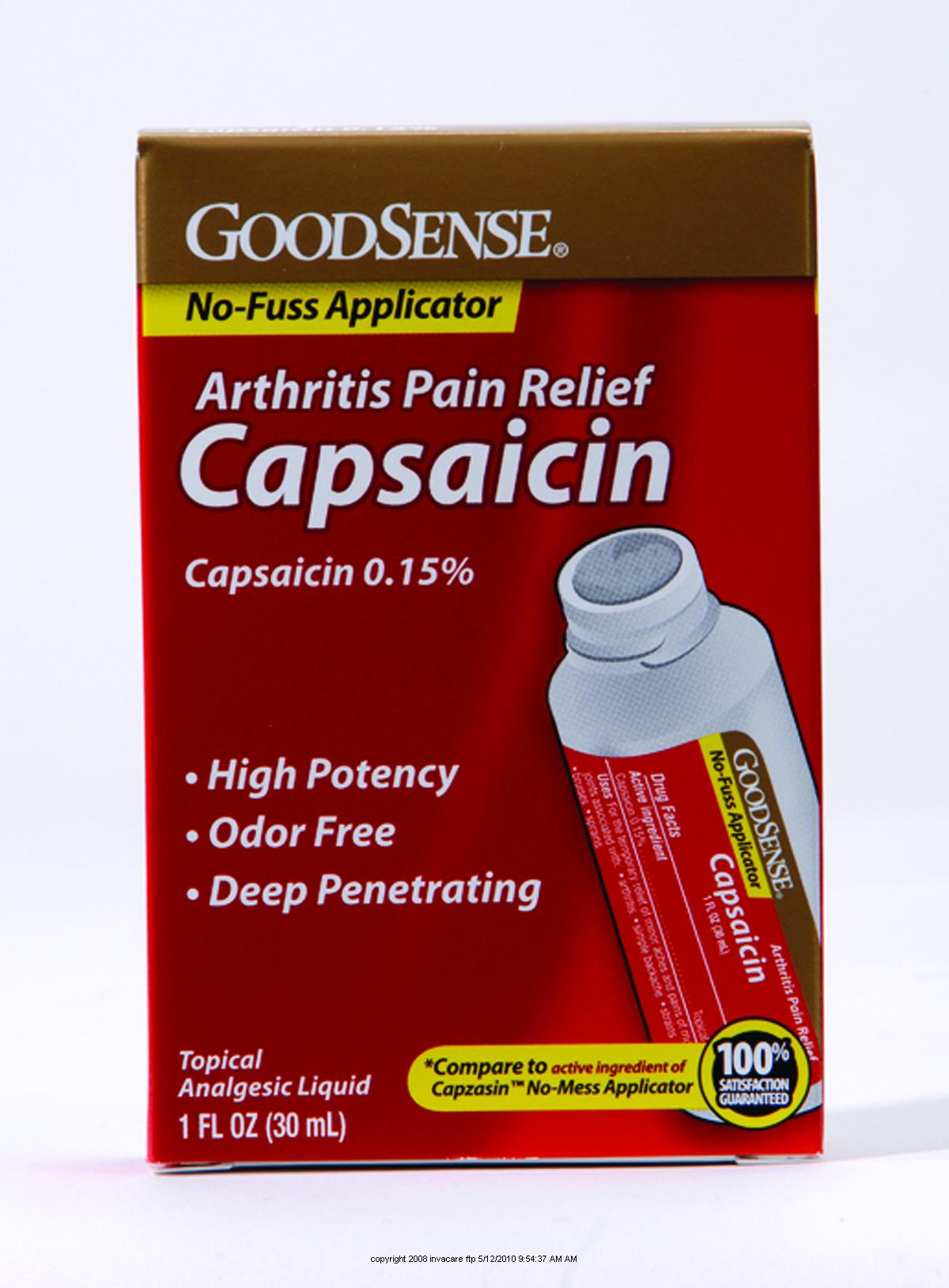 Good Sense Capsaicin Arthritis Pain Relief, Capsaicin ...