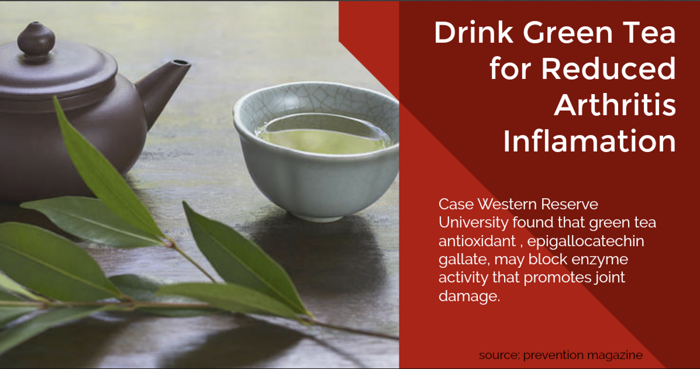 Green tea can help arthritis. www.advancephysiowaterford ...