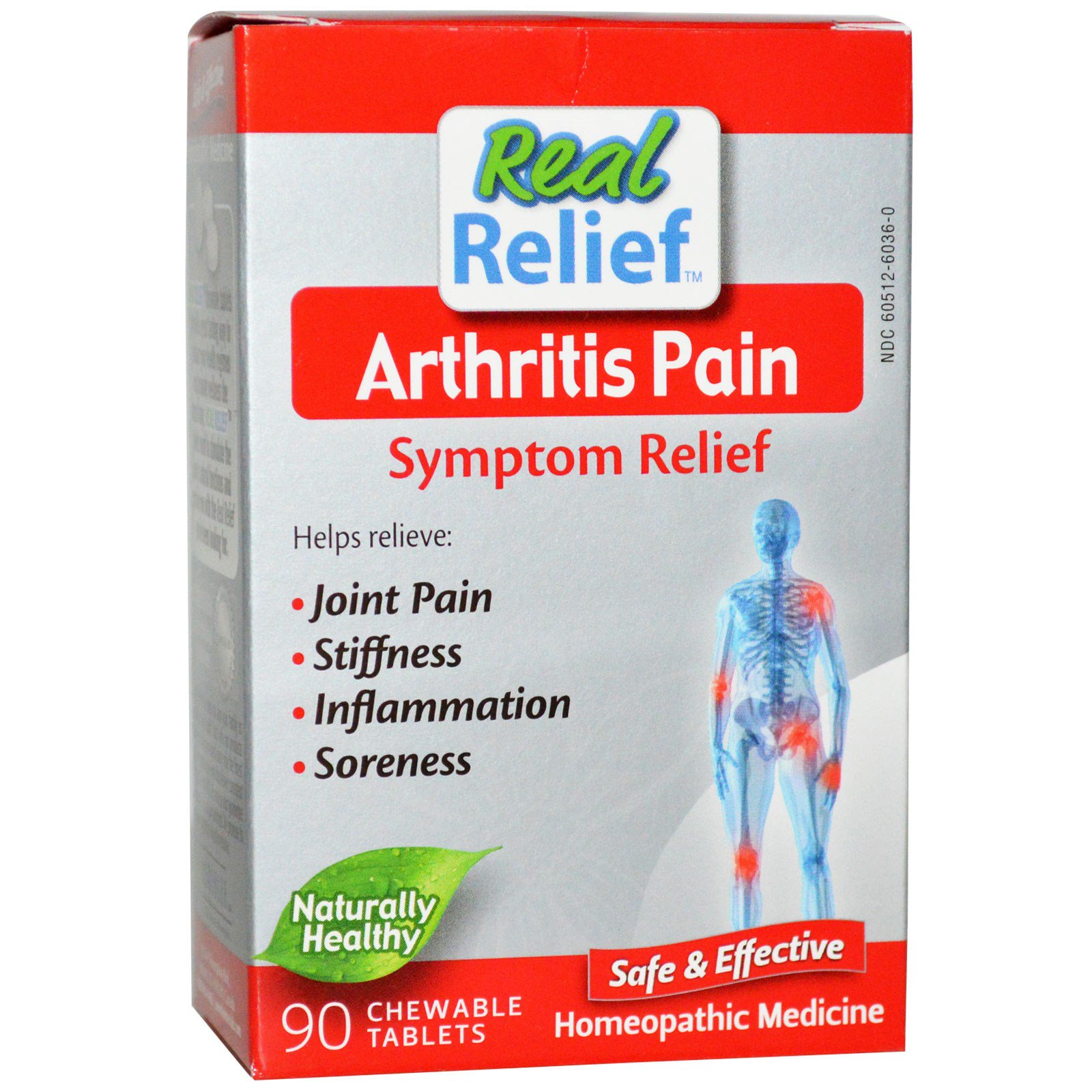 Homeolab USA, Arthritis Pain Symptom Relief, 90 Chewable ...