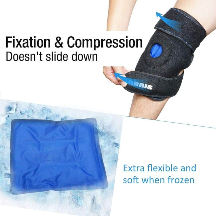 Ice Pack for Knee,Reusable Ice Gel Knee Brace Hot Cold Therapy for Knee ...