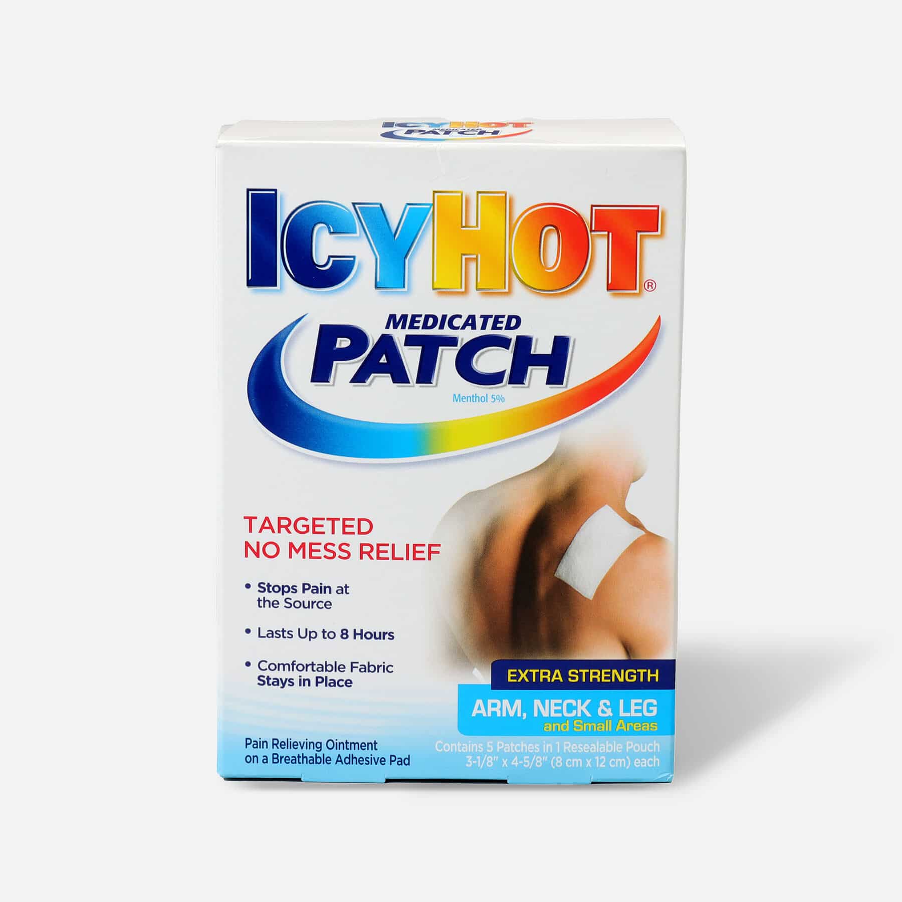 Icy Hot Extra Arms Neck Leg Patch, 5 ea