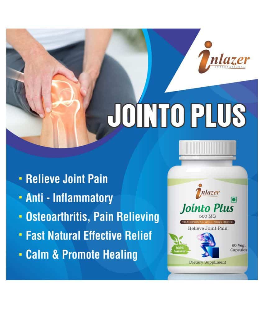 Inlazer Jointo Body, Back &  Knee Pain Relief Capsule 500 mg Pack of 3 ...