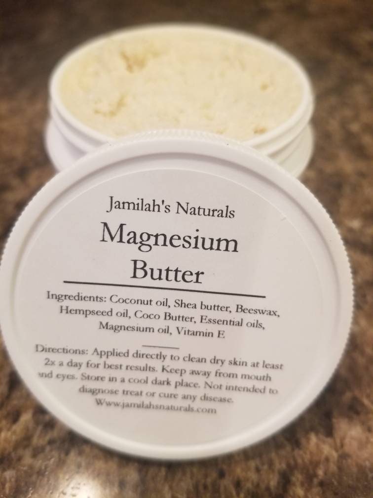 Magnesium Butter for pain, arthritis, sore muscles and stress.
