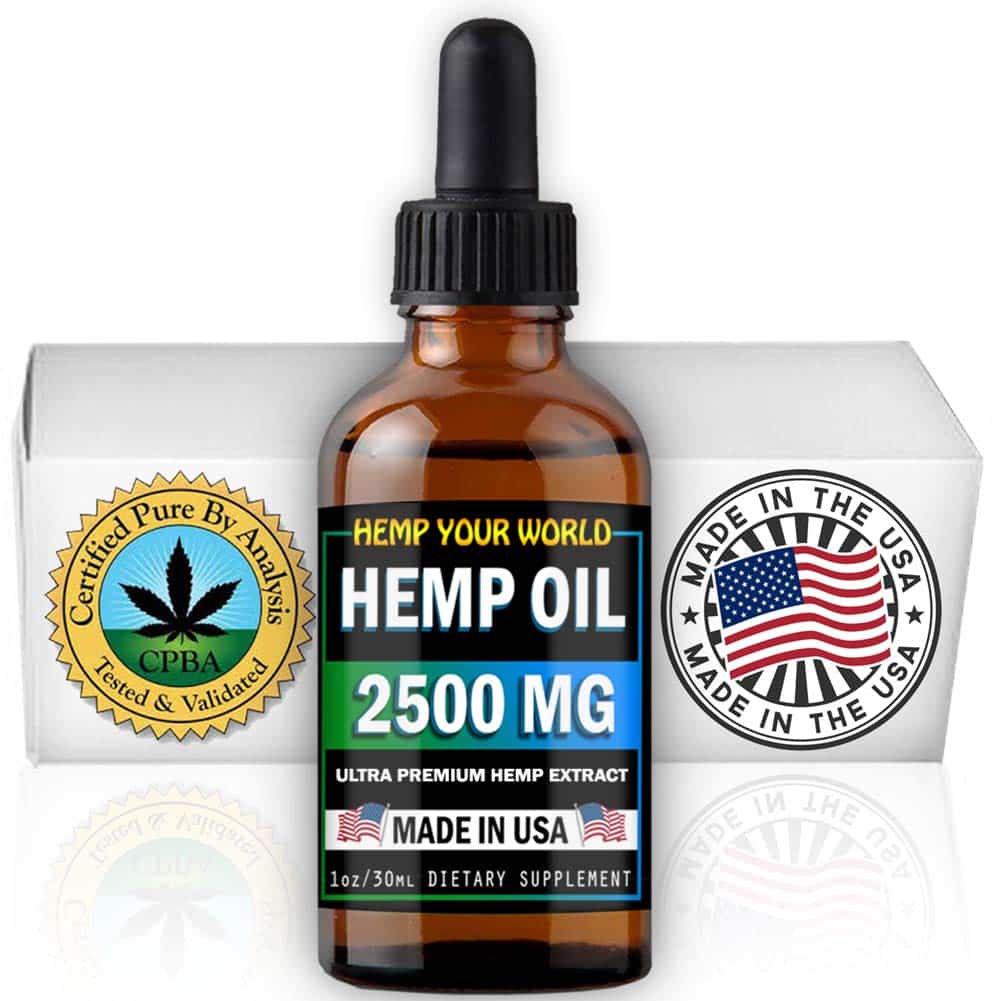Organic Hemp Oil Drops 2500 mg Pain Relief Reduce Stress Joint Support ...