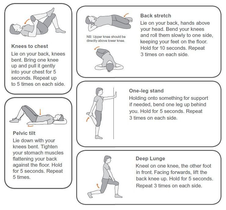 Pin on Back pain Exercises!
