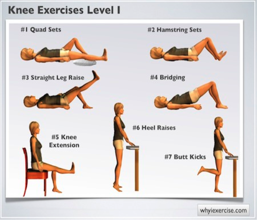 Pin on knee exercises