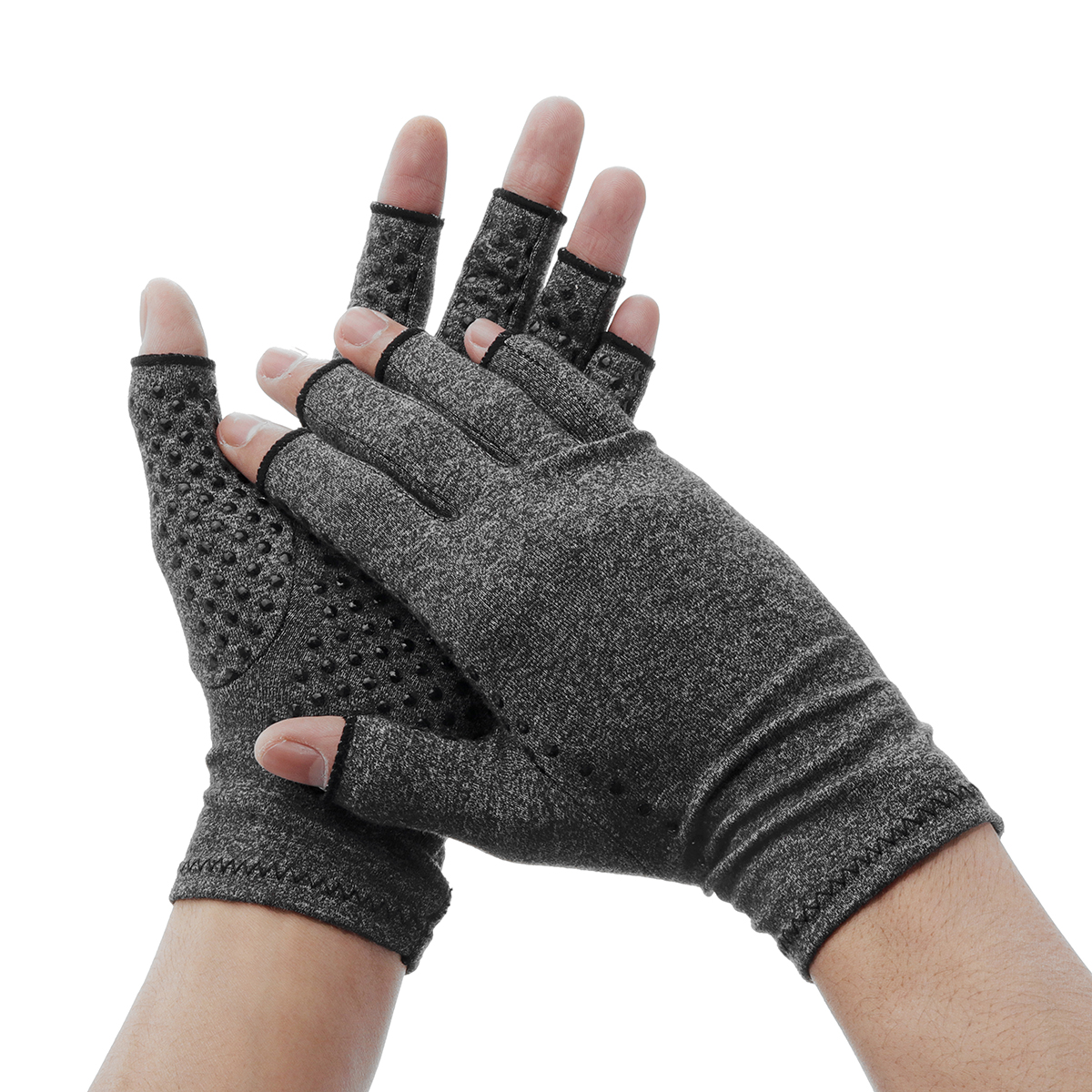 Profession Anti Arthritis Gloves Fingerless Compression Gloves Support ...