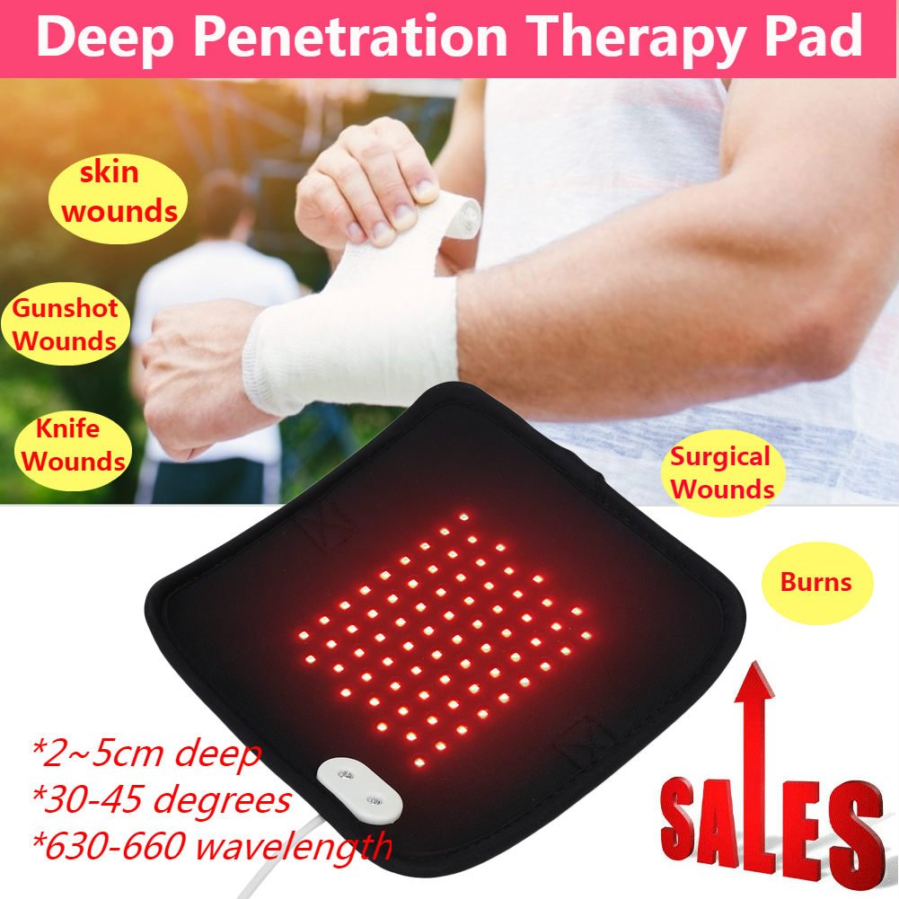 Red Light Infrared LED Therapy Pad Deep Penetration Pain ...