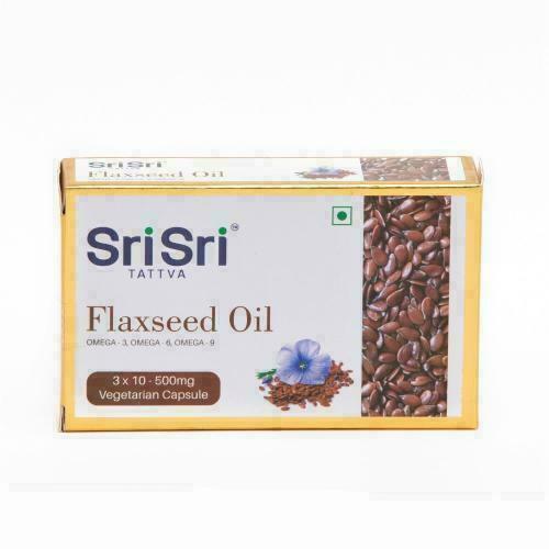 Sri Sri Tattva Ayurvedic Flaxseed Veg Oil 30 Capsules Rheumatoid ...
