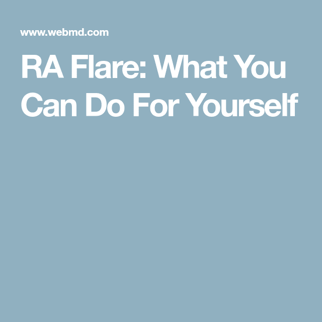 Tips to Ease RA Flare