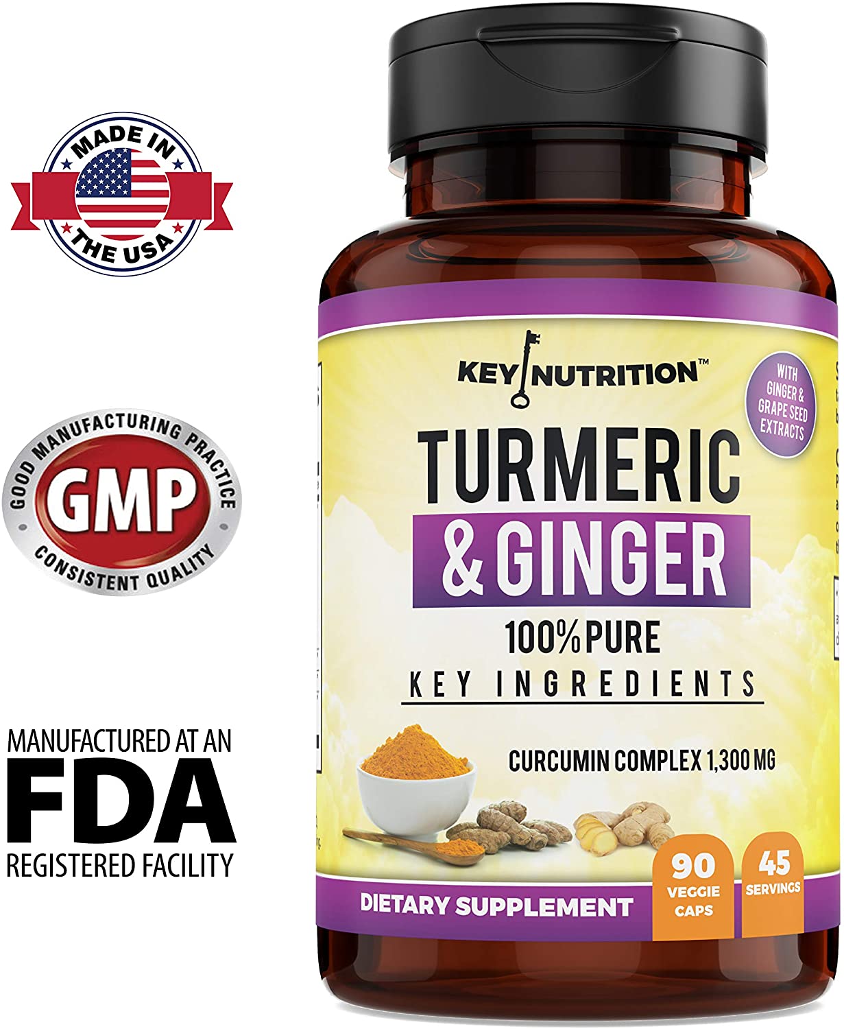 Turmeric Curcumin Complex with Ginger