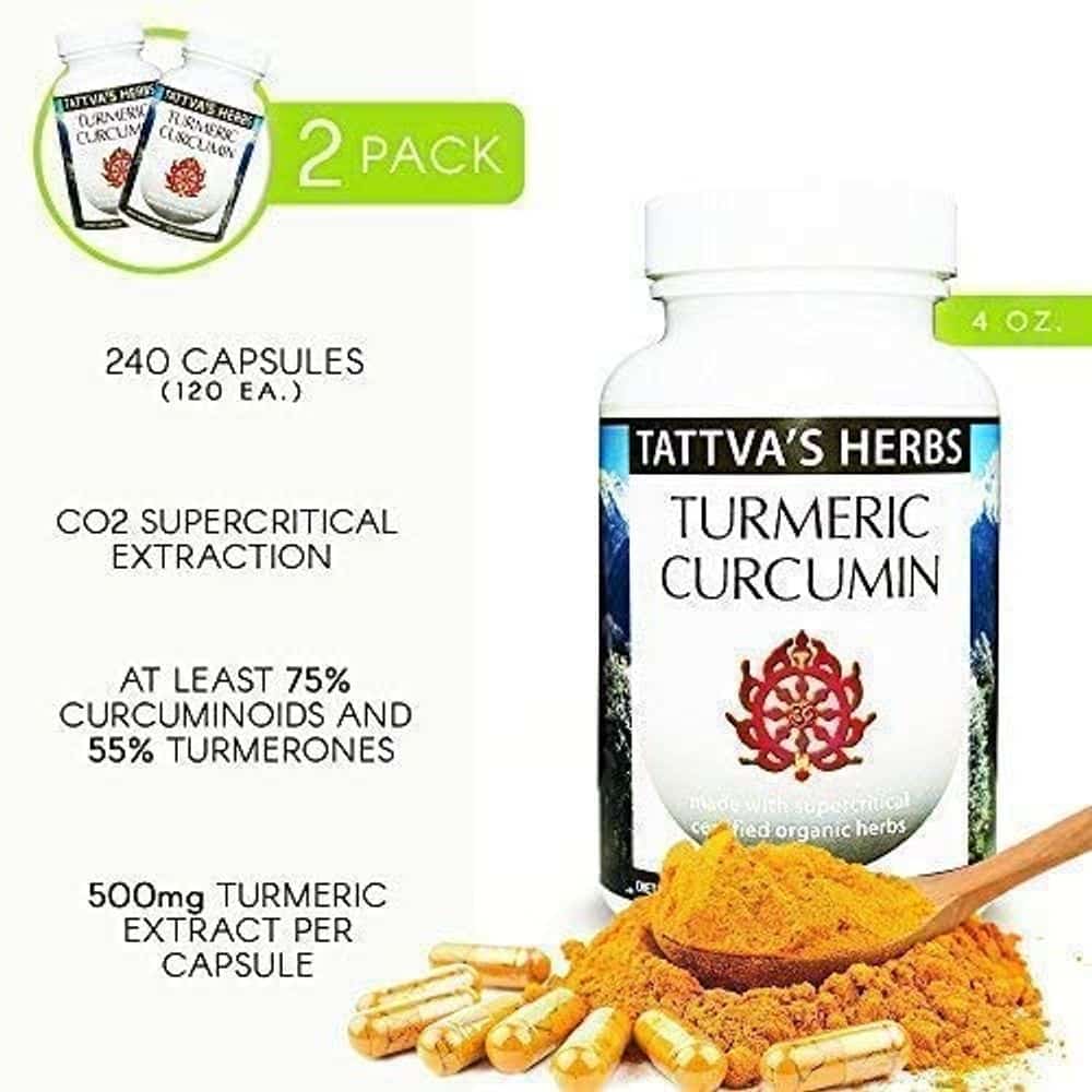 Turmeric Curcumin with Black Pepper for Advanced Absorption  Reduce ...