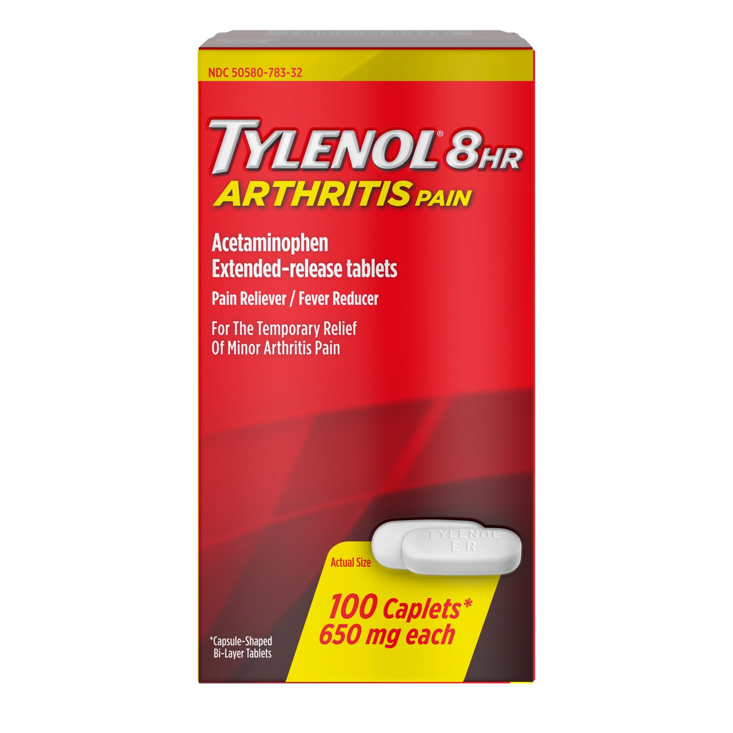 Tylenol 8 Hour Arthritis &  Joint Pain Acetaminophen ...