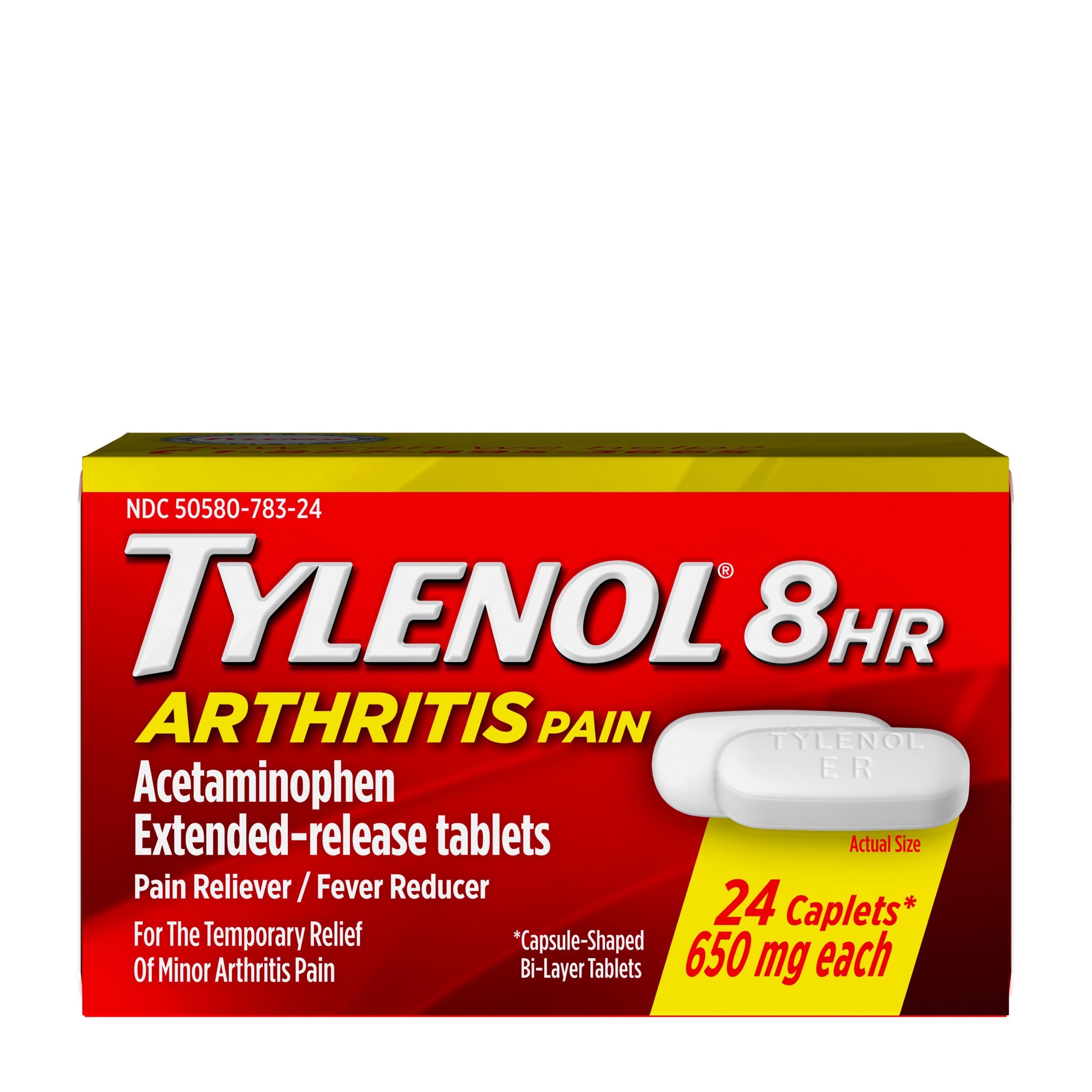 Tylenol 8 Hour Arthritis Pain Tablets with Acetaminophen ...