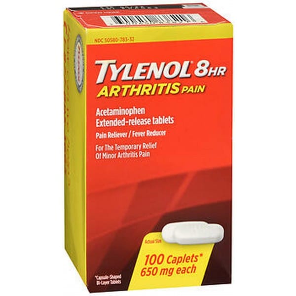 Tylenol 8 HR Arthritis Pain  100 Caplets  Shah Distributors NY