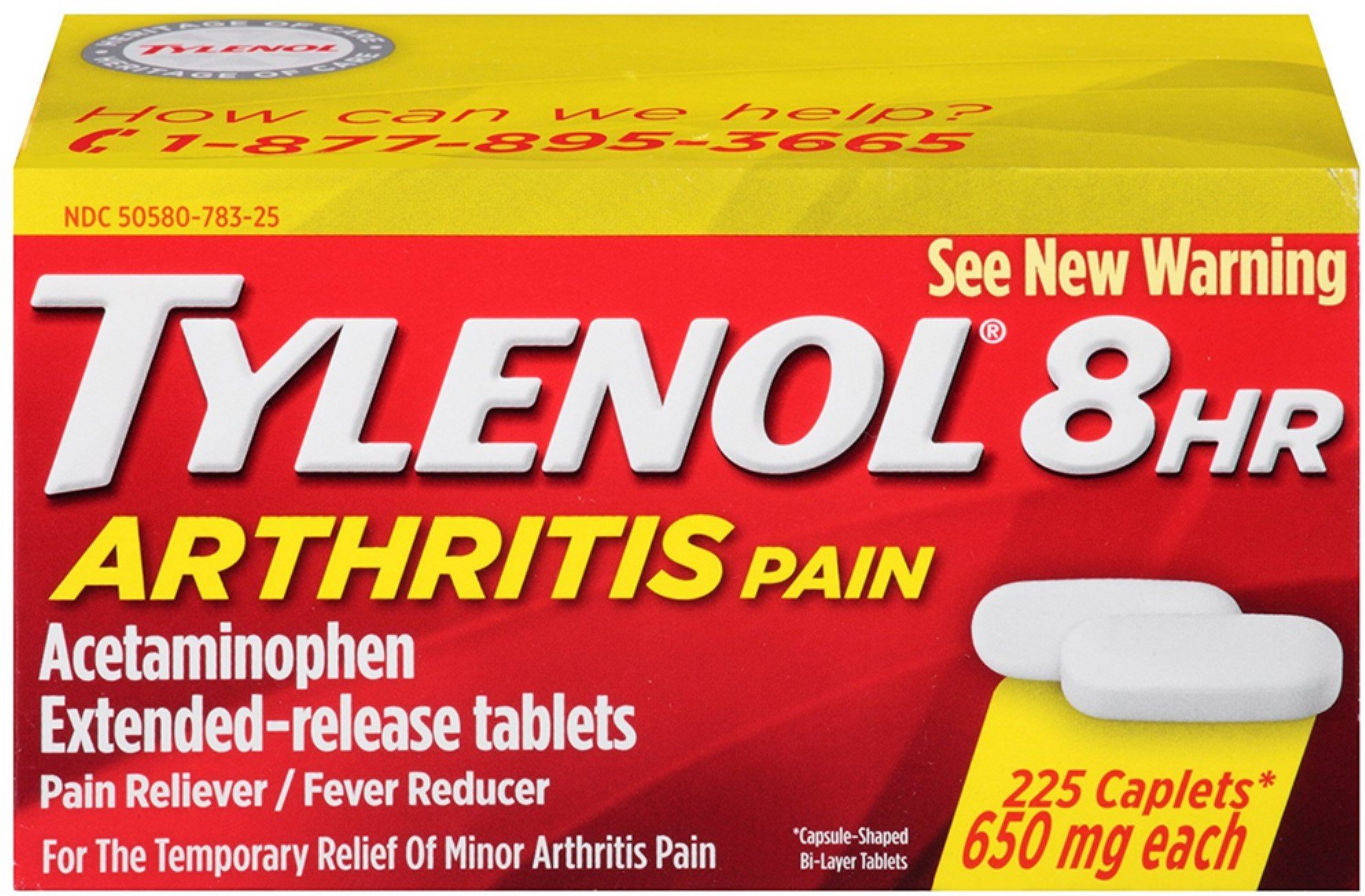 TYLENOL 8 HR Arthritis Pain Extended Release 650 mg ...