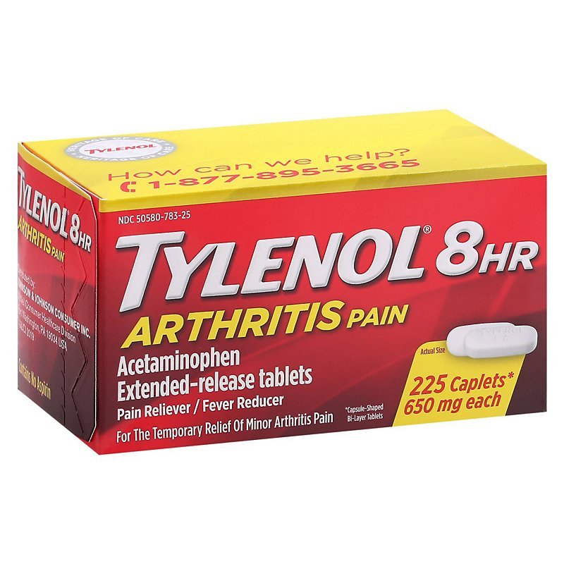 Tylenol 8 HR Arthritis Pain Extended Release Caplets, 650 Mg