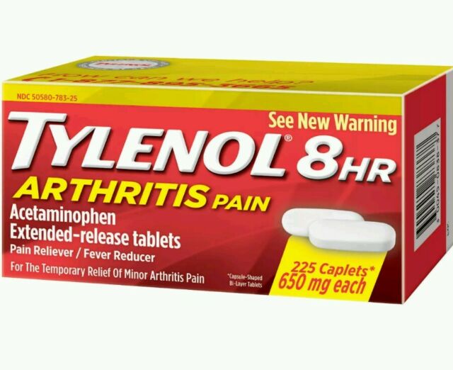 TYLENOL 8hr Arthritis Pain Caplets 225 Count Caplets. Exp ...