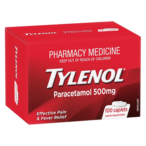 Tylenol® Paracetamol Caplets 500mg
