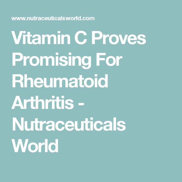Vitamin C Proves Promising for Rheumatoid Arthritis