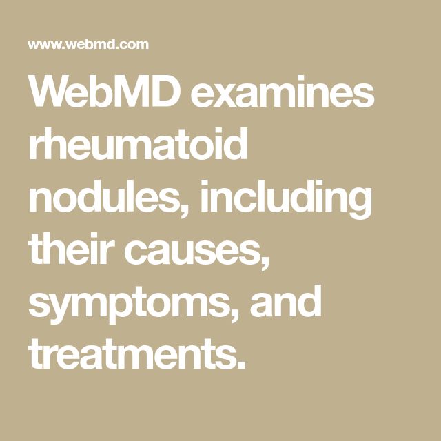 What Are Rheumatoid Nodules? Causes and Treatments